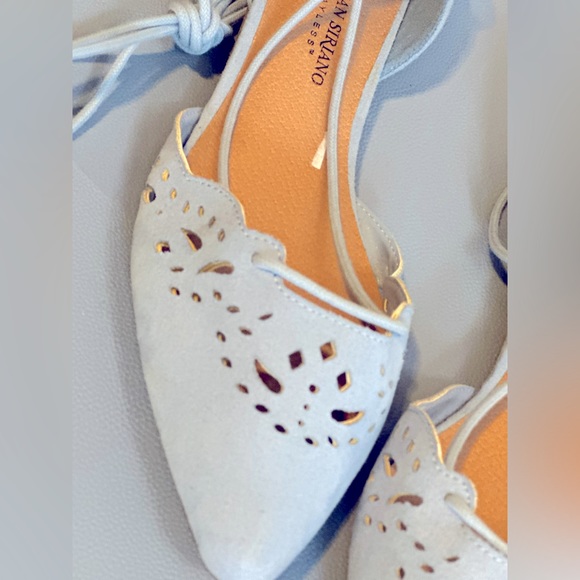NWOT Christian Siriano Blue Suede Flats! - Picture 3 of 9